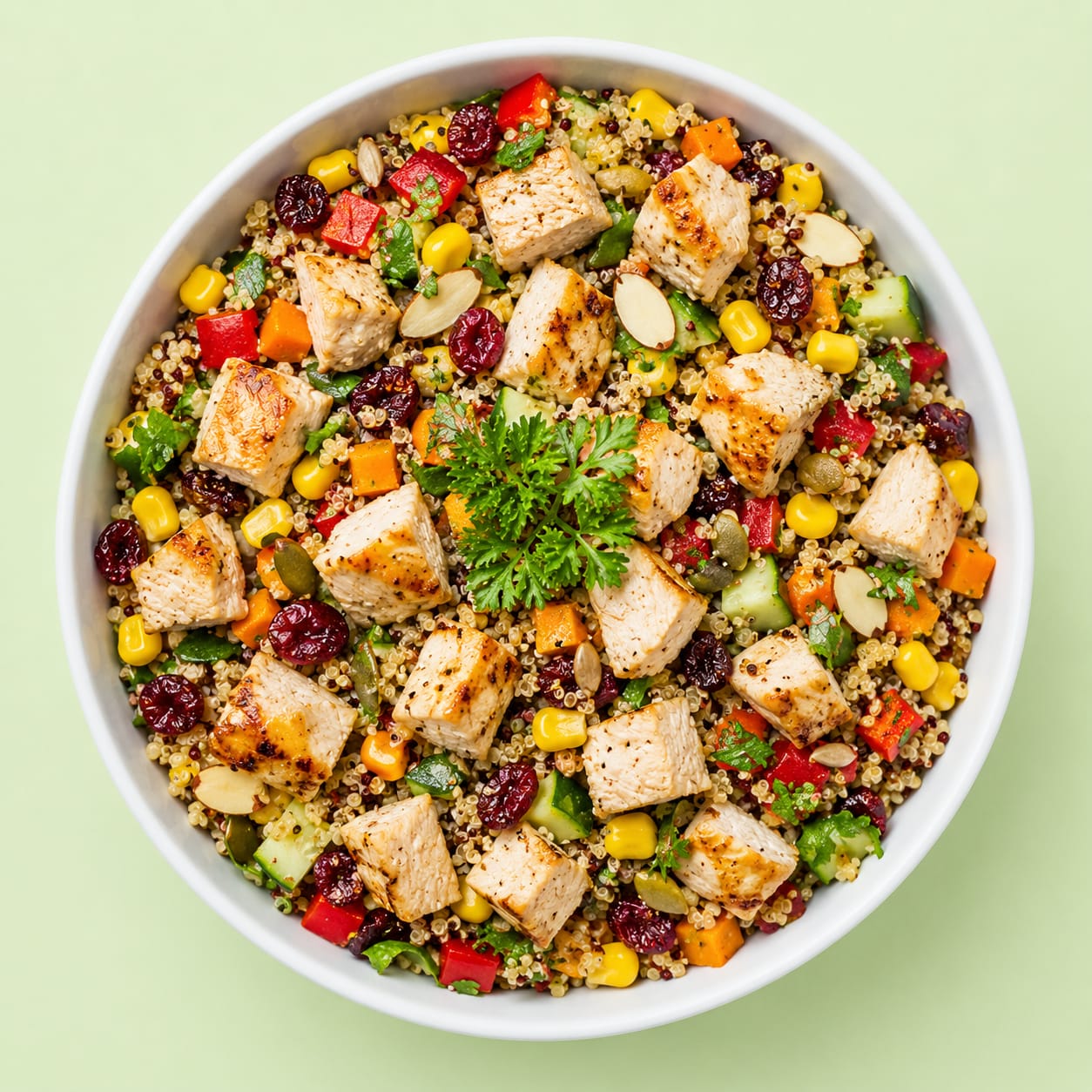Quinoa & Seed Salad With Chicken