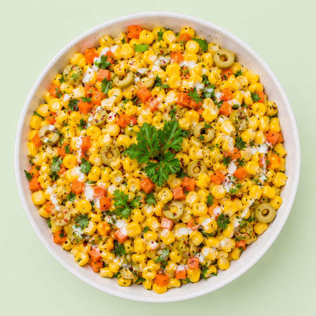 Diet well Steamed Corn Salad