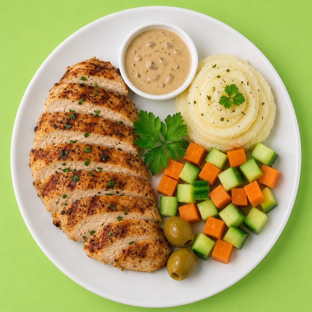 Grilled Chicken With Mushroom Sauce