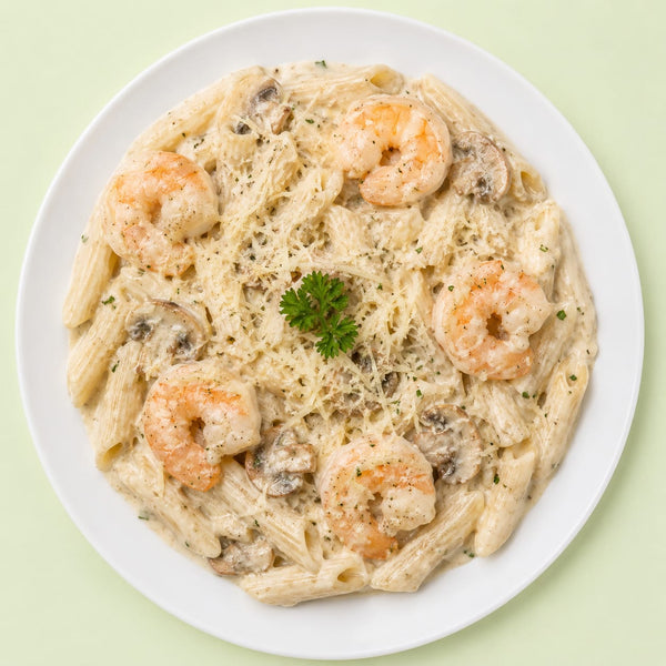 Shrimps White Sauce Pasta