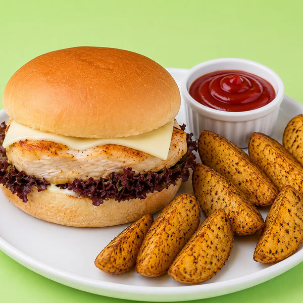 Chicken Burger Siding Air Fried Potato
