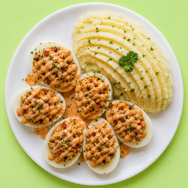 Stuffed Egg with Chicken