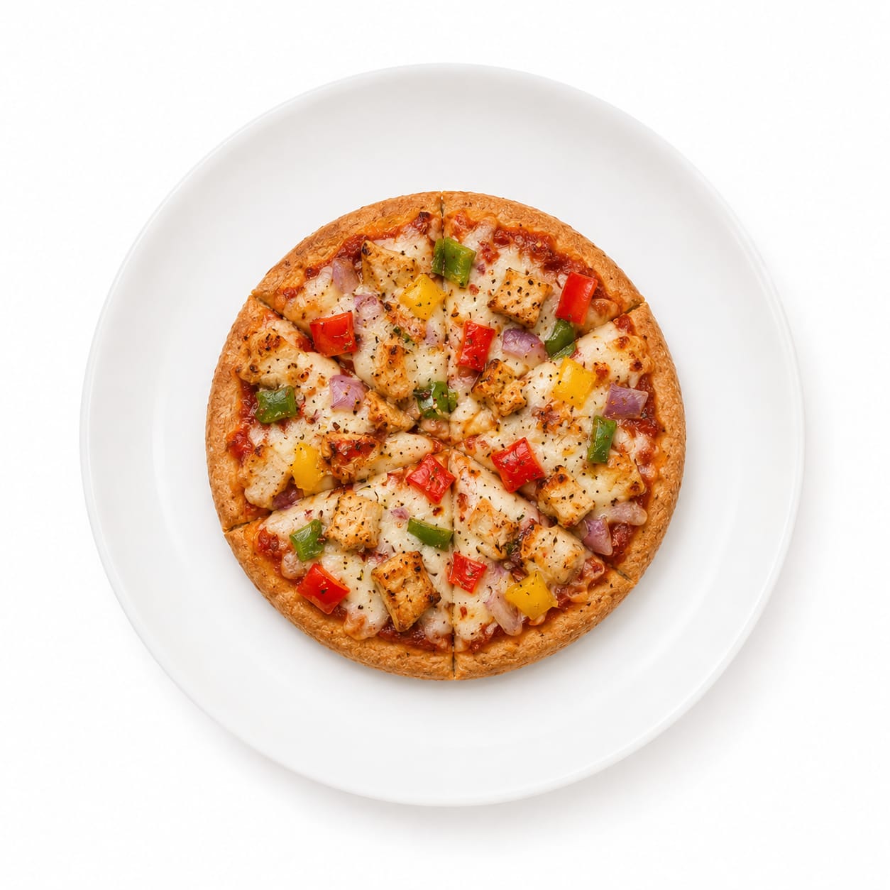 Whole Wheat Chicken & Veg Pizza